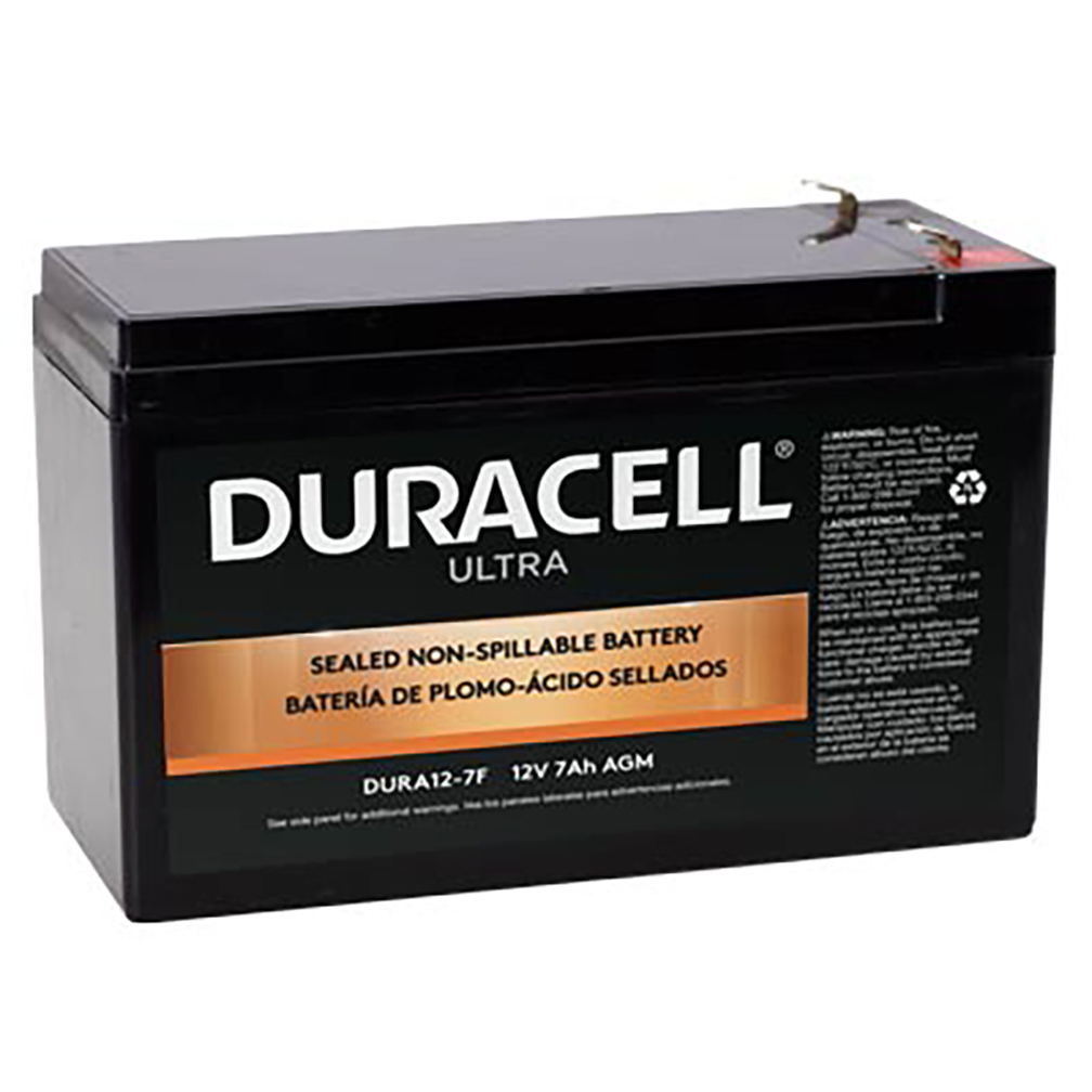 Duracell - Duracell Ultra 12V 20AH M5 Insert Deep Cycle AGM SLA Battery  #DURA12-7F