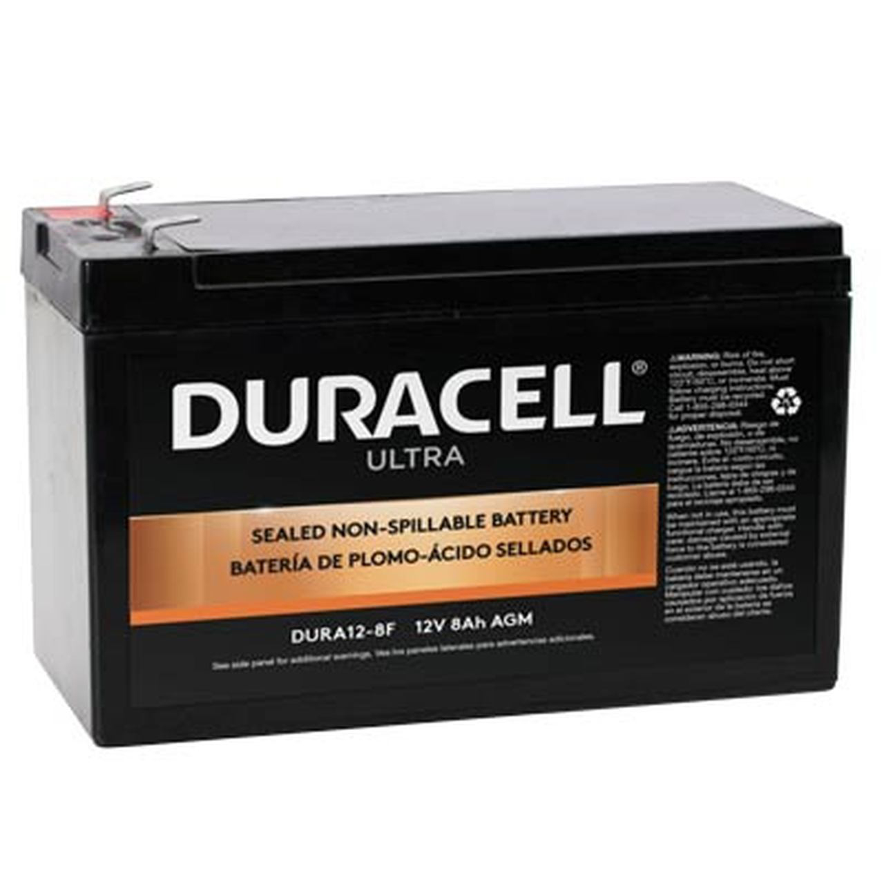 Duracell Duracell Ultra 12V SLA Sealed Lead Acid 8AH AGM Battery With duracell-duracell-ultra-12v-sla-sealed-lead-acid-8ah-agm-battery-with